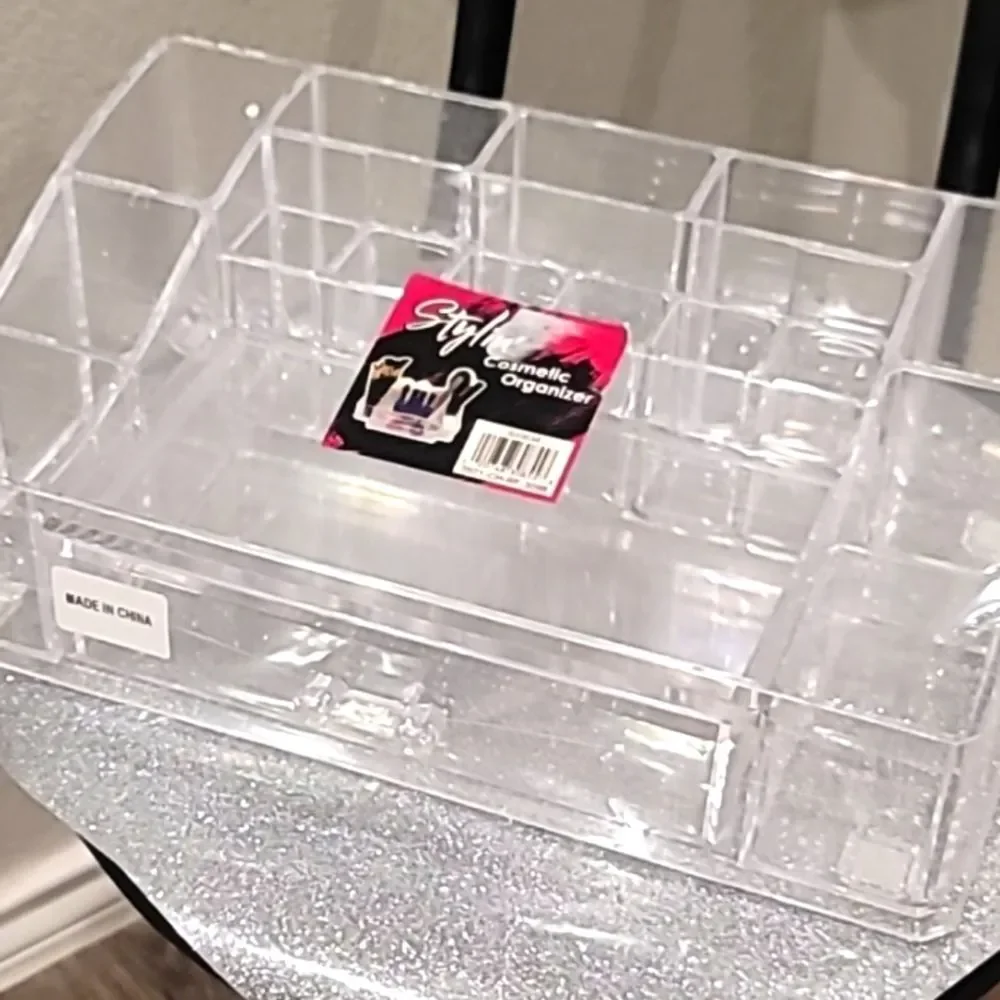 Stylin' Acrylic Multi Compartment Storage Cosmetic Organizer